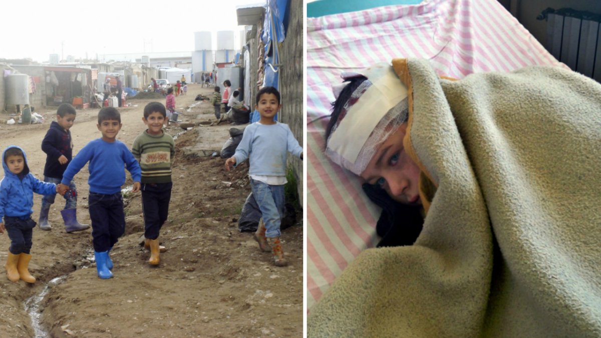 Barnen i Syrien.